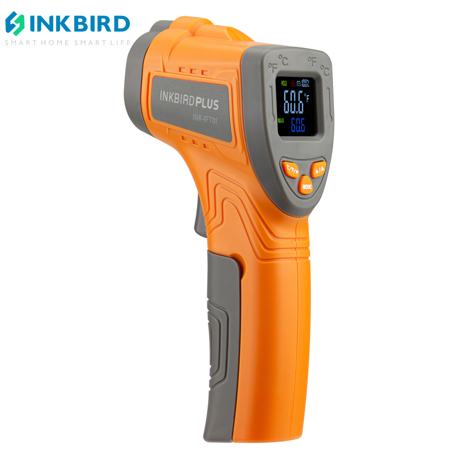 Industrial Infrared Laser - Лазерный инфракрасный термометр Inkbird, Бесконтактный цифровой