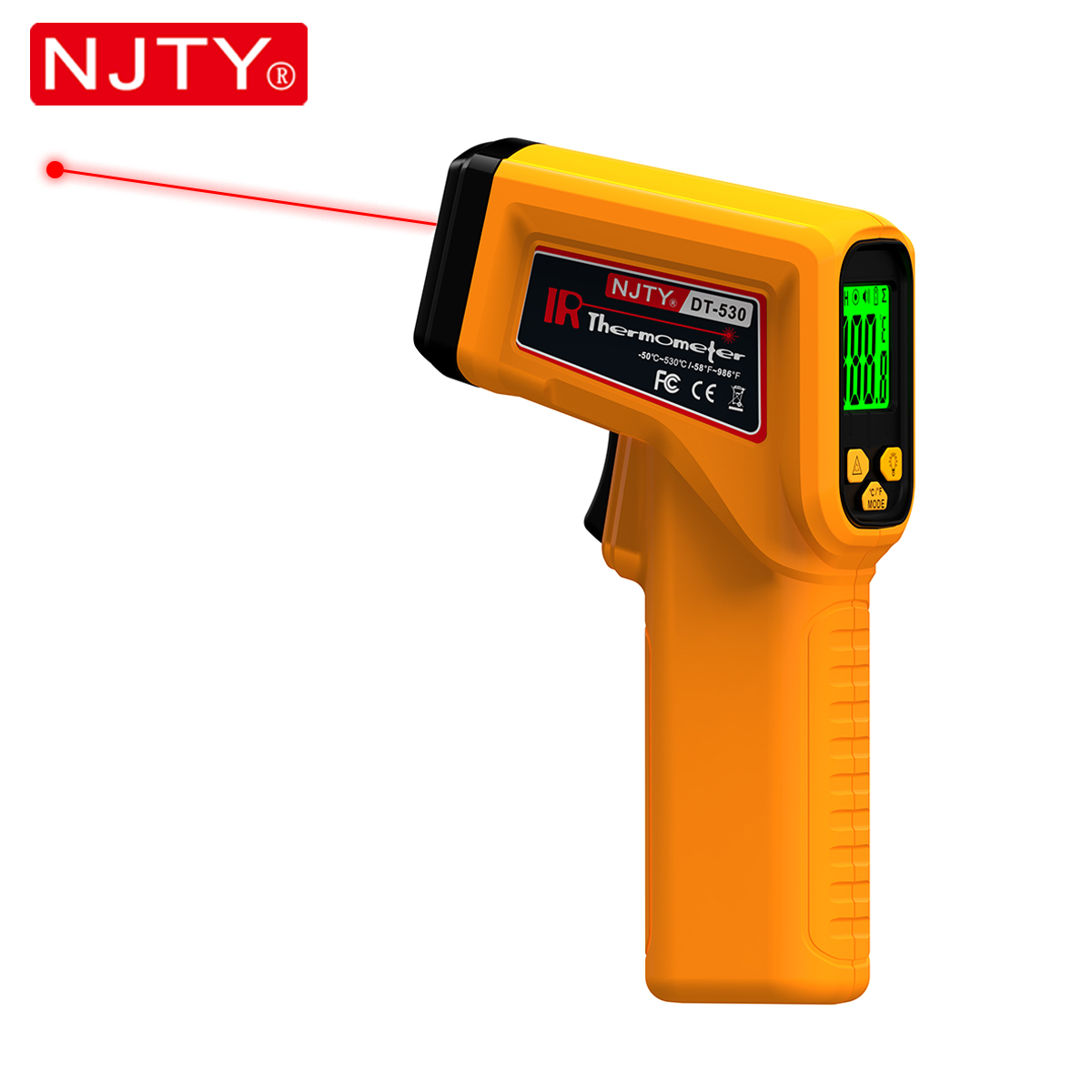 Industrial Infrared Laser - Инфракрасный термометр NJTY, лазерный бесконтактный температурный
