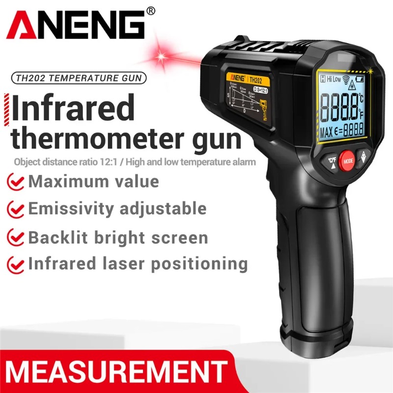 Industrial Infrared Laser - ANENG TH202 Промышленные ручные термометры Автомобильный