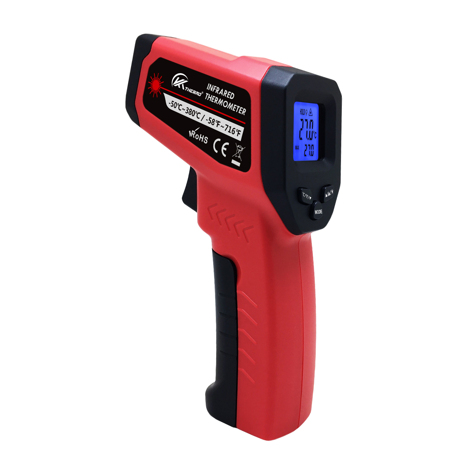 Industrial Infrared Laser - Промышленный электронный термометр с ЖК-дисплеем, Бесконтактный
