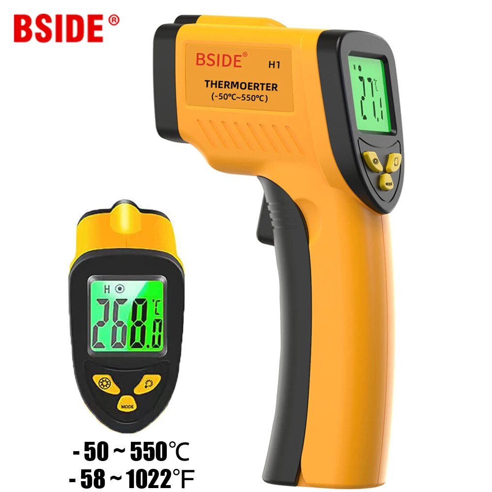 Industrial Infrared Laser - Цифровой инфракрасный термометр-50-550C, Бесконтактный цифровой лазерный
