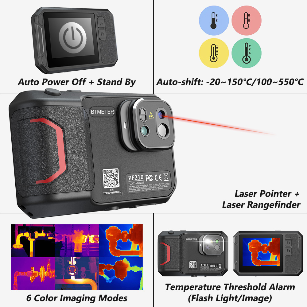 Industrial Infrared Laser - Тепловизионная камера 256x192, портативный инфракрасный прибор