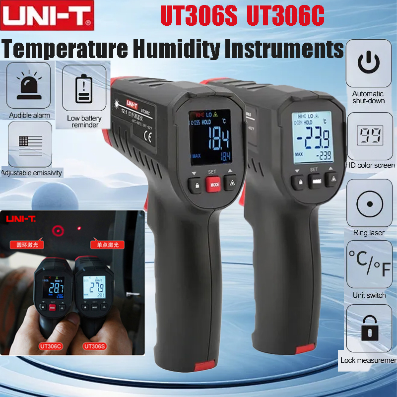 UNI-T UT306S UT306C цифровой т – обзор и цена Industrial Laser Temperature