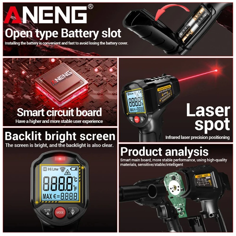 ANENG TH202 Промышленные ручны – обзор и цена Industrial Infrared Laser